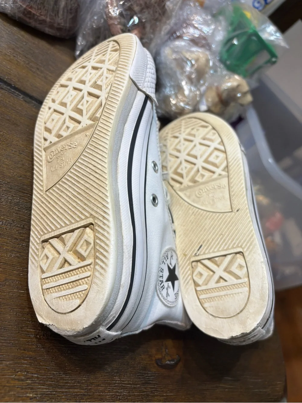 Kids White High-Top Canvas Sneakers - Classic Style